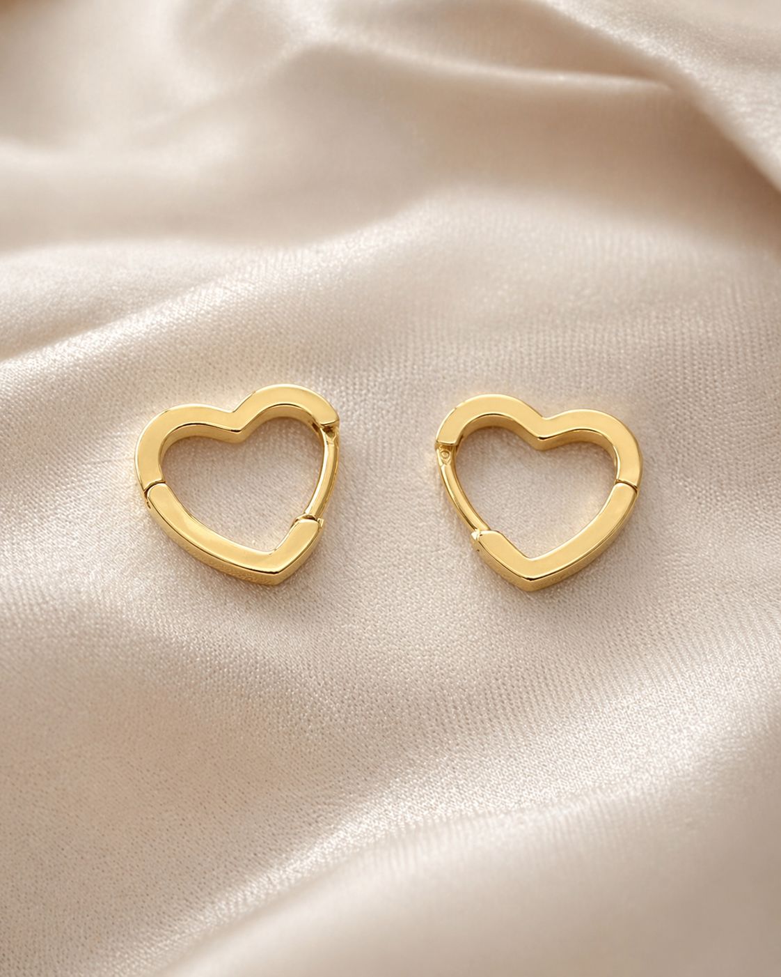 Argola Coração Dourado