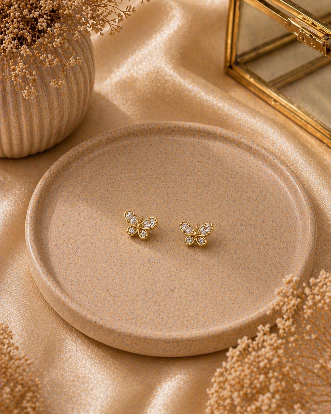 Brinco Borboleta Dourada